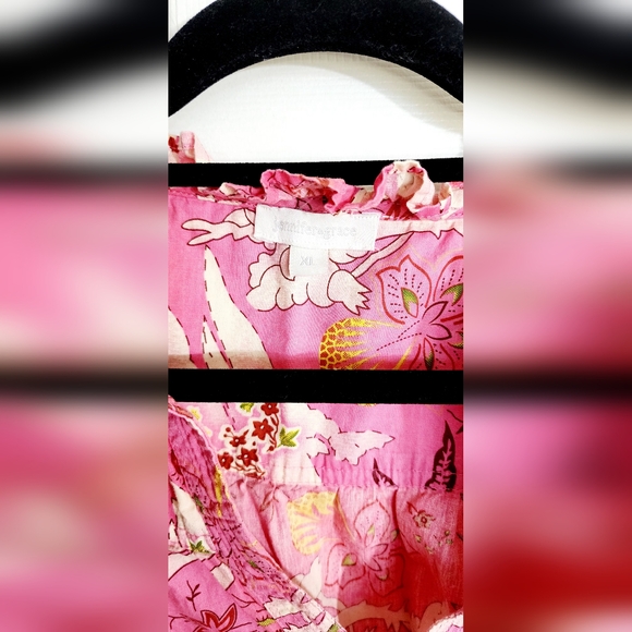 JENNIFER GRACE TOP RUFFLED SLEEVE SIZE XL - Picture 2 of 9